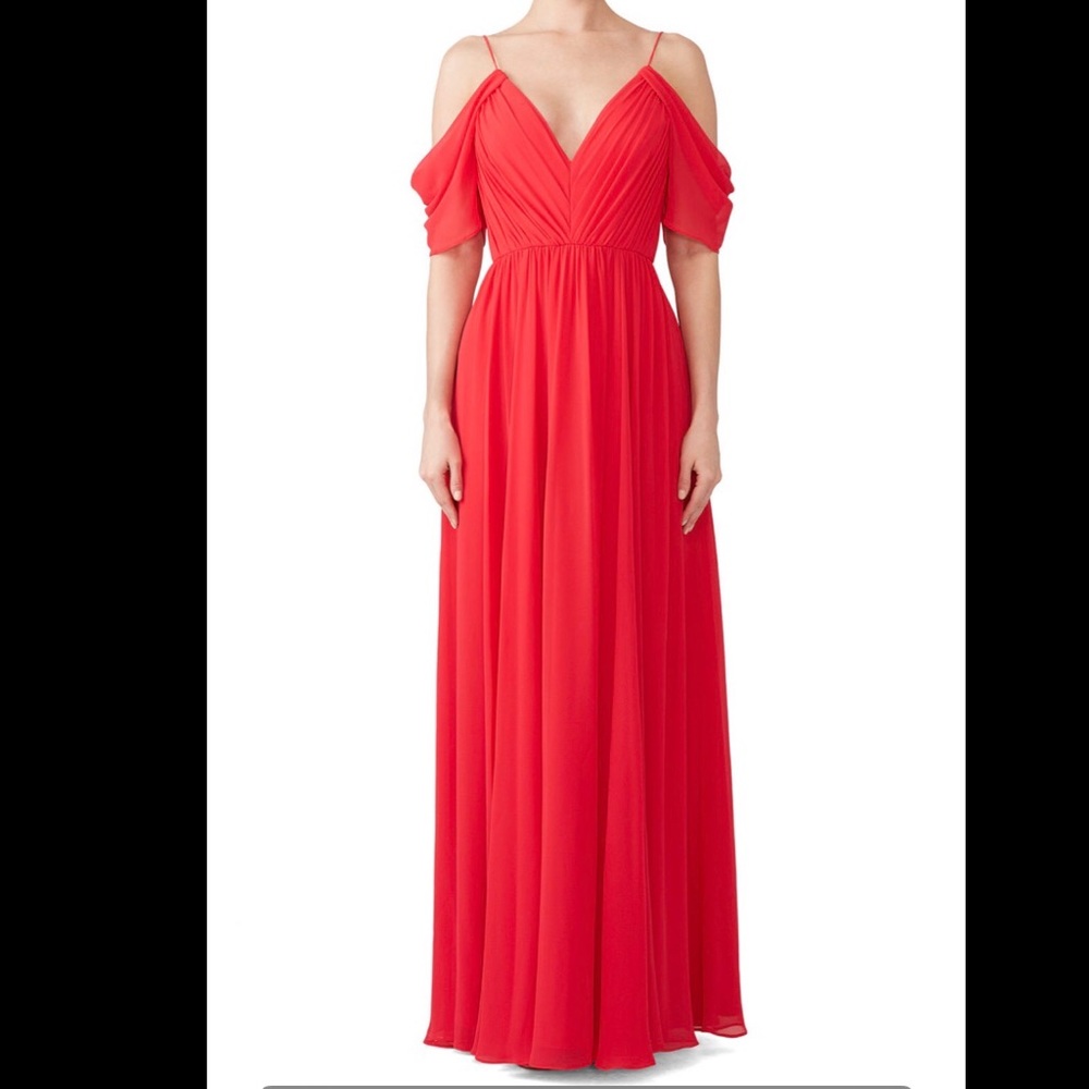 Badgely Mischka Red Gown